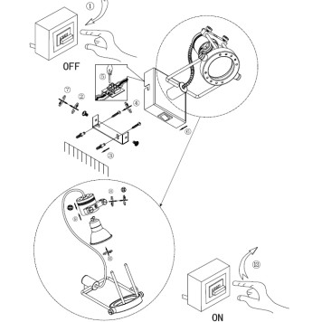 Спот Arte Costruttore A4300AP-1WH-4