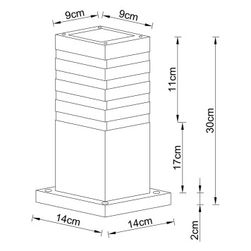 Уличный фонарь Arte Heather A4413FN-1BK-3