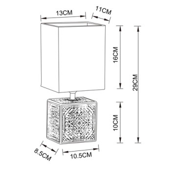 Лампа настольная Arte Fiori A4429LT-1BA-6