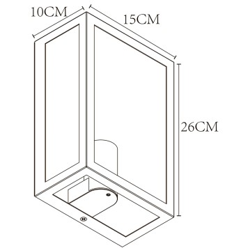 Уличный настенный светильник Arte Belfast A4569AL-1BR-3