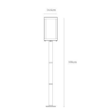 Уличный фонарь Arte Belfast A4569PA-1BK-1