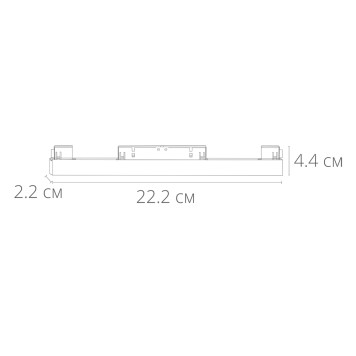 Трековый светильник Arte Linea A4644PL-1WH-4