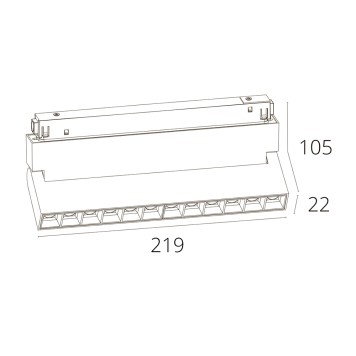 Трековый светильник Arte Linea A4648PL-1WH-1