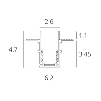 Шинопровод Arte Linea-Accessories 1m A470106-1