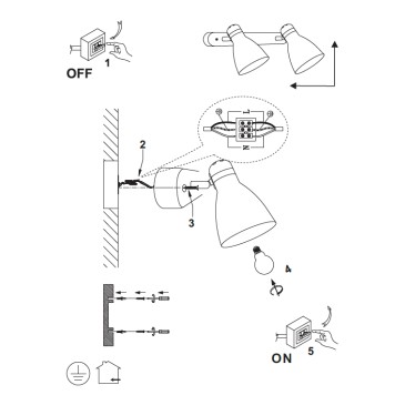 Спот Arte Mercoled A5049AP-2GY-3