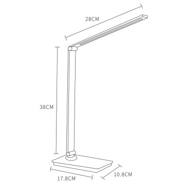 Лампа настольная Arte Edward A5126LT-1WH-1