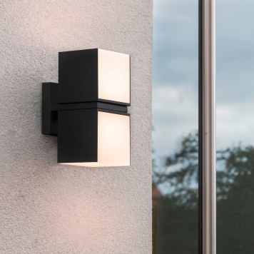 Уличный настенный светильник Arte Belgrade A5193AL-2BK-1
