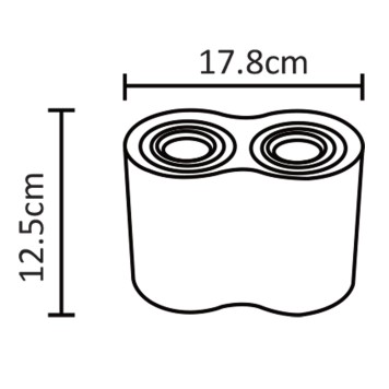 Светильник точечный Arte Falcon A5644PL-2BK-2