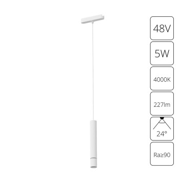 Трековый светильник Arte Rapid A6159PL-1WH-1