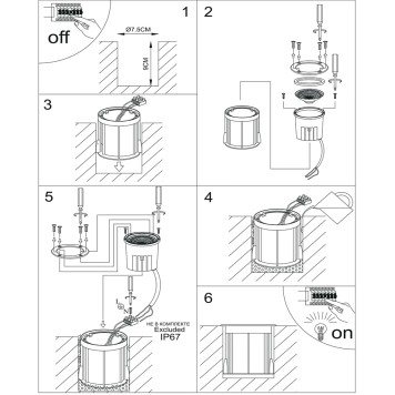 Светильник точечный Arte Piazza A6205IN-1SS-4
