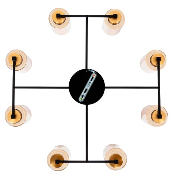 Светильник потолочный Arte Leo A7027PL-8BK-1