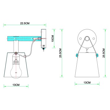 Бра Arte Thomas A7032AP-1WH-3