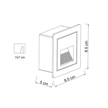 Светильник точечный Arte Piazza A7325IN-1WH-4