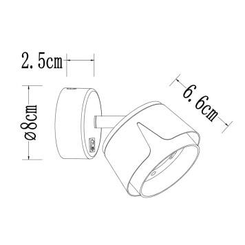 Спот Arte Amaks A8028AP-1BK-1