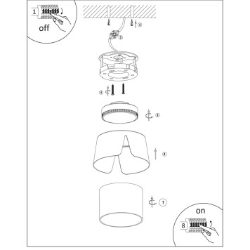 Светильник точечный Arte Amaks A8028PL-1BK-2