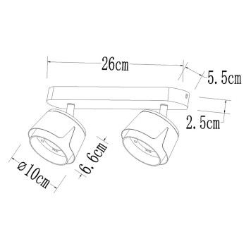 Спот Arte Amaks A8028PL-2WH-1