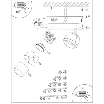 Спот Arte Amaks A8028PL-4WH-3