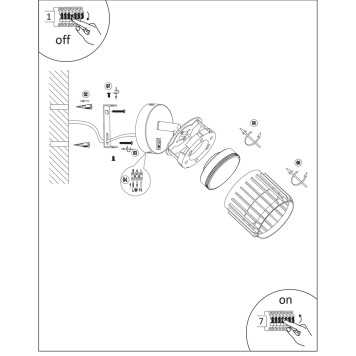 Спот Arte Atria A8031AP-1WH-2