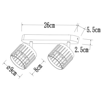 Спот Arte Atria A8031PL-2WH-1