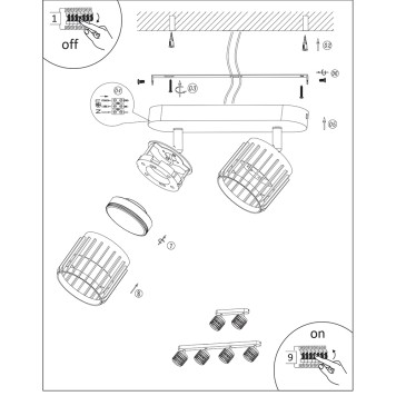 Спот Arte Atria A8031PL-2WH-2