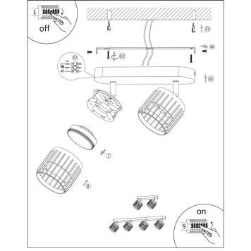 Спот Arte Atria A8031PL-4WH-3