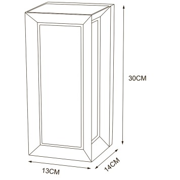 Уличный настенный светильник Arte Ulysses A8130AL-1BK-2