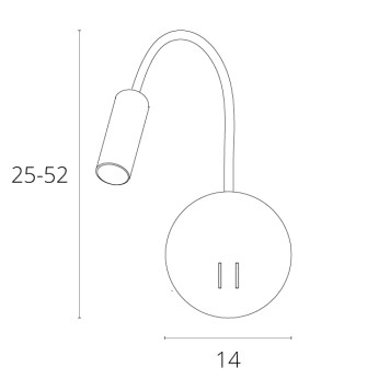 Бра Arte Electra A8231AP-1WH - мятая коробка-3