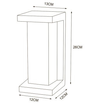 Уличный настенный светильник Arte Ulysses A8510AL-1BK-2