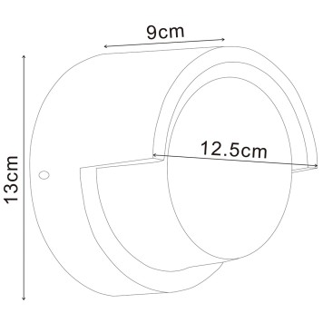 Уличный настенный светильник Arte Ulysses A8909AL-1BK-2