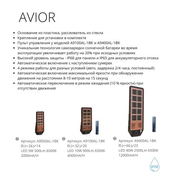 Уличный настенный светильник Arte Avior A9050AL-1BK-5