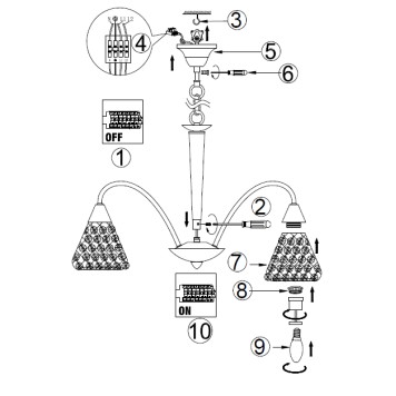 Люстра Arte Adamello A9466LM-7CC-6