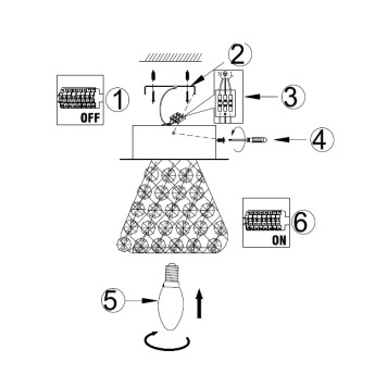 Светильник потолочный Arte Adamello A9466PL-1CC-4