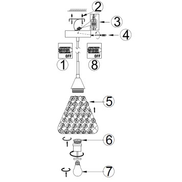 Люстра Arte Adamello A9466SP-1CC-3