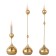 Подсвечник ArtHomeDecor Drop 6916 S GD