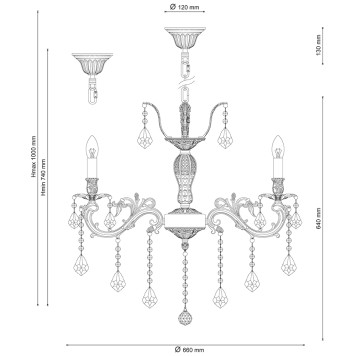 Люстра Lucia Tucci Barletta 122.8 cream white-1