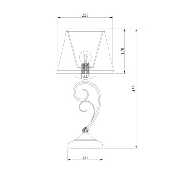 Лампа настольная Bogates Severina 01090/1-1