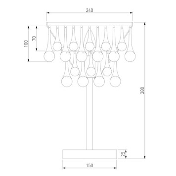 Лампа настольная Bogates Gutta 01126/1-6