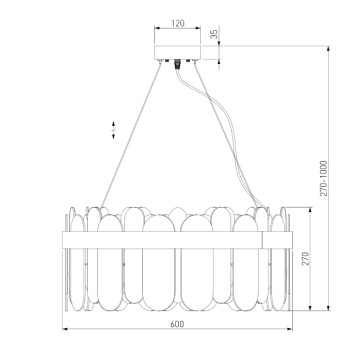 Люстра Bogates Conte 333/8-2