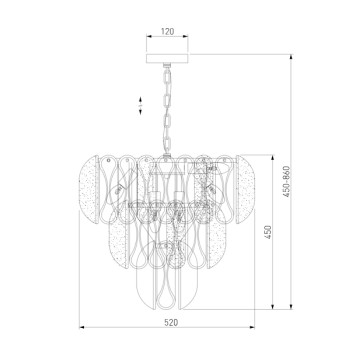 Люстра Bogates Callas Smart 365/12-4