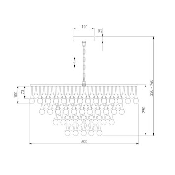 Люстра Bogates Gutta 476/8-5