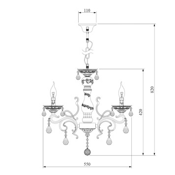 Люстра Bogates Karisa 701/5-5