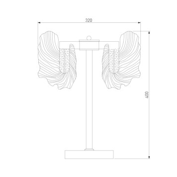 Лампа настольная Bogates Farfalla 80509/1-4