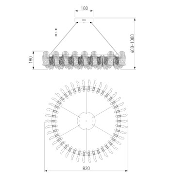 Люстра Bogates Farfalla 90375/1-4