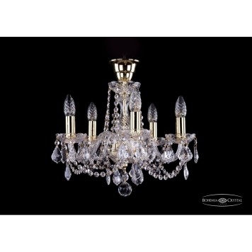 Люстра Bohemia Ivele Crystal 1402/5/141/G/Leafs/Tube