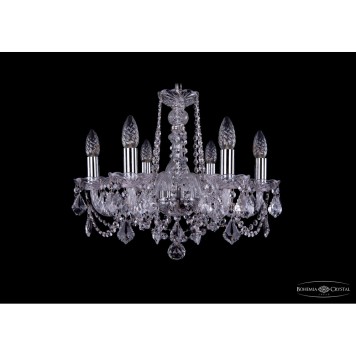 Люстра Bohemia Ivele Crystal 1402/6/160/Ni/Leafs