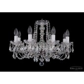 Люстра Bohemia Ivele Crystal 1402/8/195/Ni/Leafs