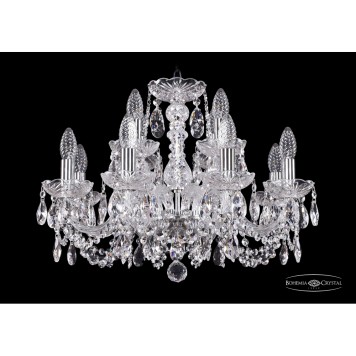 Люстра Bohemia Ivele Crystal 1402/8+4/195/Ni