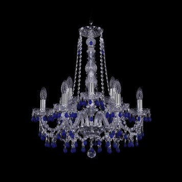 Люстра Bohemia Ivele Crystal 1410/6+3/195/h-63/Ni/V3001