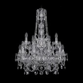 Люстра Bohemia Ivele Crystal 1411/10+5/195/h-77/2d/Ni