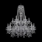 Люстра Bohemia Ivele Crystal 1411/12+6/300/h-93/2d/Ni